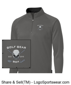 Goth Gear Box Great Fleece 1/4 Zip Design Zoom